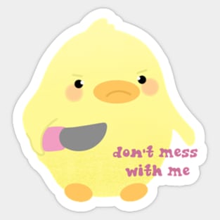 Angry Duck Sticker